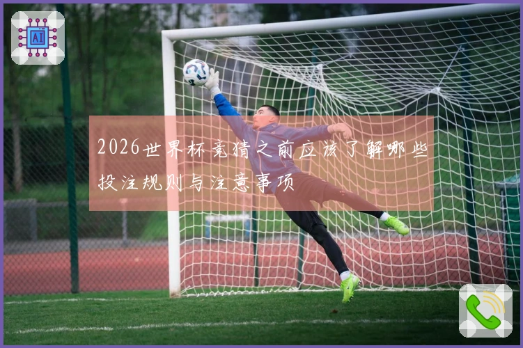 2026世界杯竞猜之前应该了解哪些投注规则与注意事项