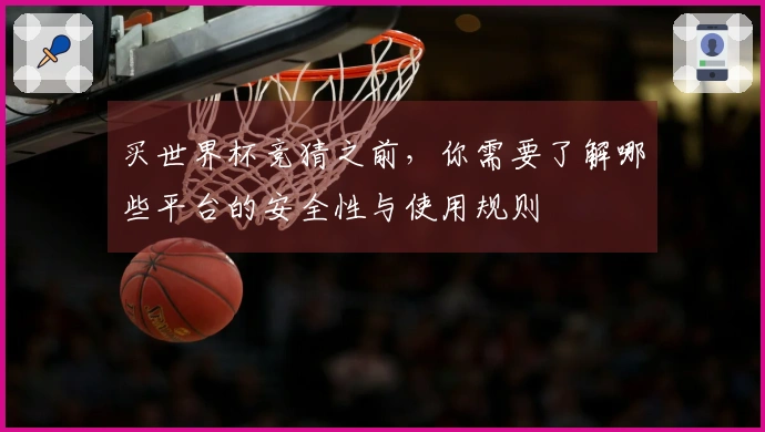 买世界杯竞猜之前，你需要了解哪些平台的安全性与使用规则