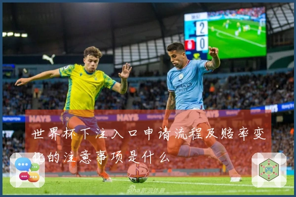 世界杯下注入口申请流程及赔率变化的注意事项是什么